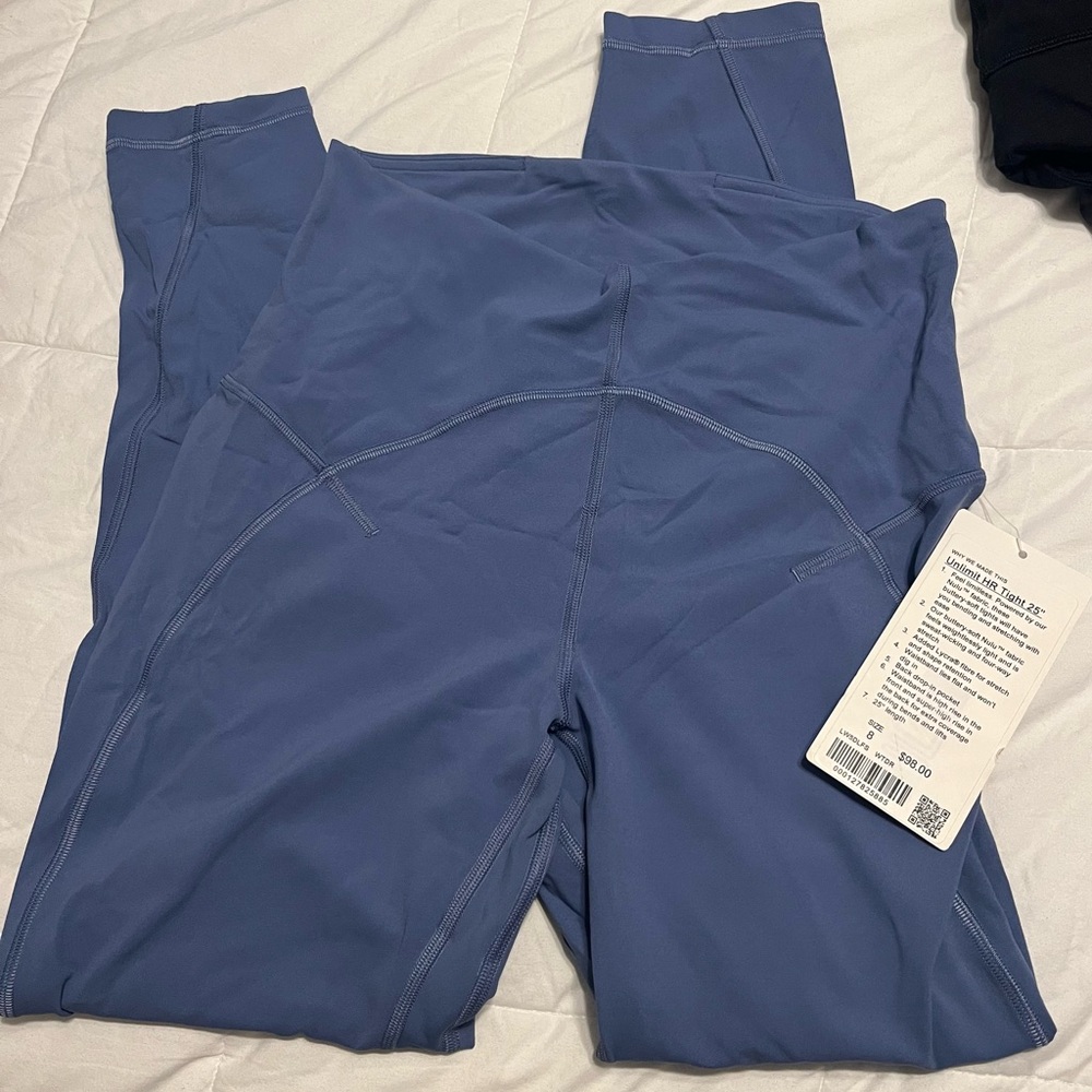 Lululemon Blue High-Waisted Leggings - Picture 2 of 3